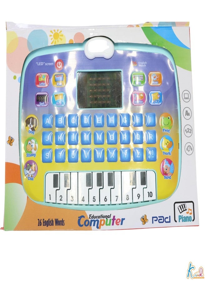 Kriiddaank Kids Early Learning Tablet - Educational Toy for 3+ Years with Quiz Mode, Alphabet & Number Learning, Piano Keys & Music - Interactive Birthday Gift for Boys & Girls, Multicolor - Image 5