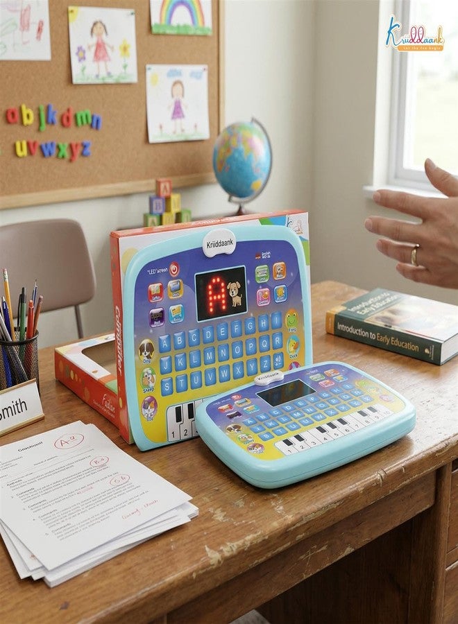 Kriiddaank Kids Early Learning Tablet - Educational Toy for 3+ Years with Quiz Mode, Alphabet & Number Learning, Piano Keys & Music - Interactive Birthday Gift for Boys & Girls, Multicolor - Image 2