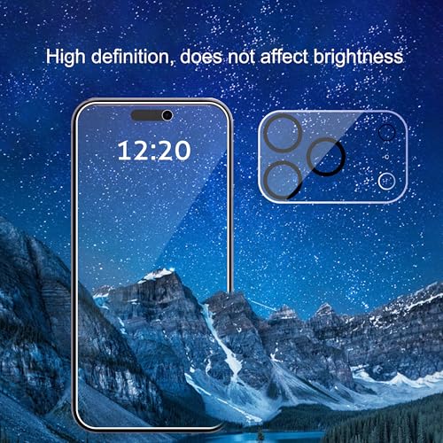 Ailun 3 Pack for iPhone 17 Pro Privacy Screen Protector [6.3 inch]+ 3 Pack Camera Lens Protector with Installation Frame,Dynamic Island Compatible,Anti Spy Tempered Glass[9H Hardness]-HD - Image 3