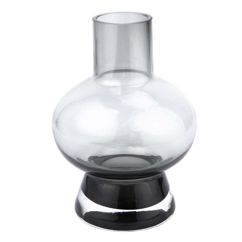 Gold Rim Glass Vase Large Mouth Flower Bottle Nordic Style Home Decor Tabletop Vase - Image 2