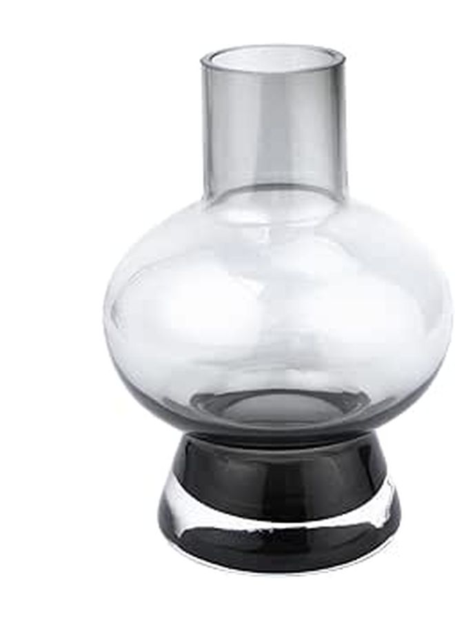Gold Rim Glass Vase Large Mouth Flower Bottle Nordic Style Home Decor Tabletop Vase - Image 1