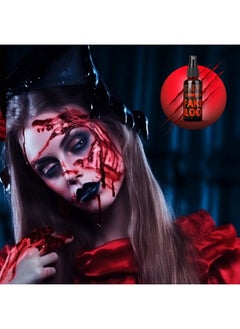 UNIMEIX 1 Oz Fake Blood Spray And 1 Oz Gel Fake Blood Makeup Kit Washable Sfx Makeup For Clothes Mouth Eyes，Stage Blood For Halloween Zombie Vampire Cosplay Party  - Image 4
