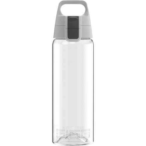 Sigg Tritan Water Bottle Total Color ONE Transparent Suitable For Carbonated Drinks Dishwasher Safe Leakproof Featherweight BPA Free 20 Oz - Image 1
