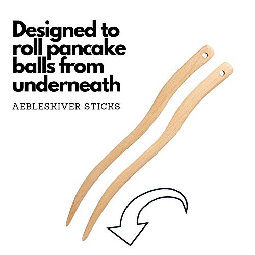 Upstreet Cast Iron Aebleskiver Pan - Ideal for Mini Pancake Mold, Cake Pop Pan, and Takoyaki Maker - Danish Stuffed (Red) - Image 5