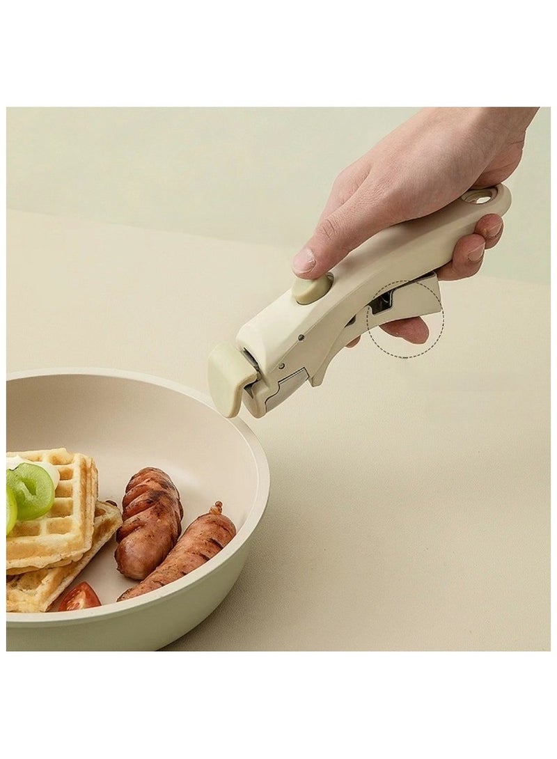 مقبض قابل للإزالة للأواني والمقالي مقبض قابل للفصل لأدوات الطهي، مقبض مقلاة قابل للإزالة، مقبض وعاء عالمي بديل، مناسب لأدوات الطهي في المطبخ - Image 2