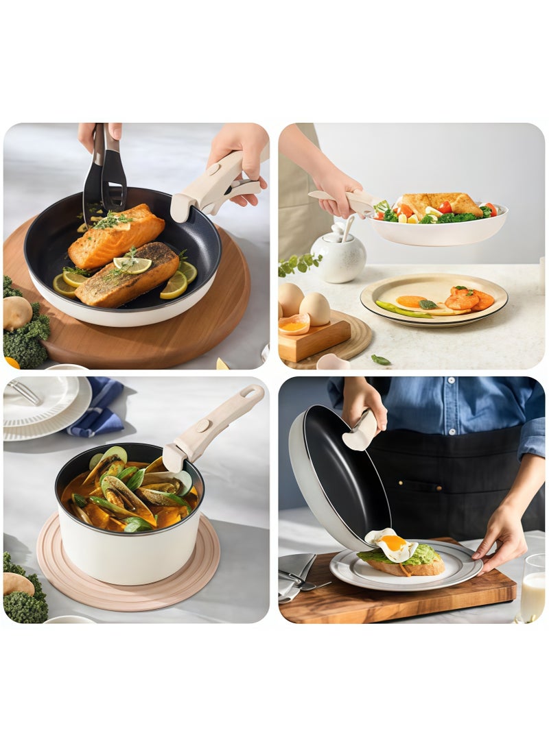 مقبض قابل للإزالة للأواني والمقالي مقبض قابل للفصل لأدوات الطهي، مقبض مقلاة قابل للإزالة، مقبض وعاء عالمي بديل، مناسب لأدوات الطهي في المطبخ - Image 5