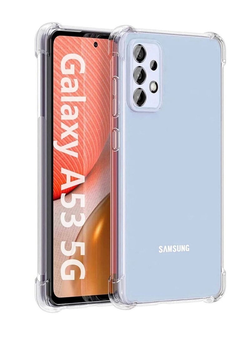 LEDIN Case for Samsung Galaxy A53 5G Clear Case Soft Flexible Silicone Back Cover Shockproof Anti Scratch Case with Reinforced Bumper Corner Compatible for Samsung Galaxy A53 5G Clear - Image 4