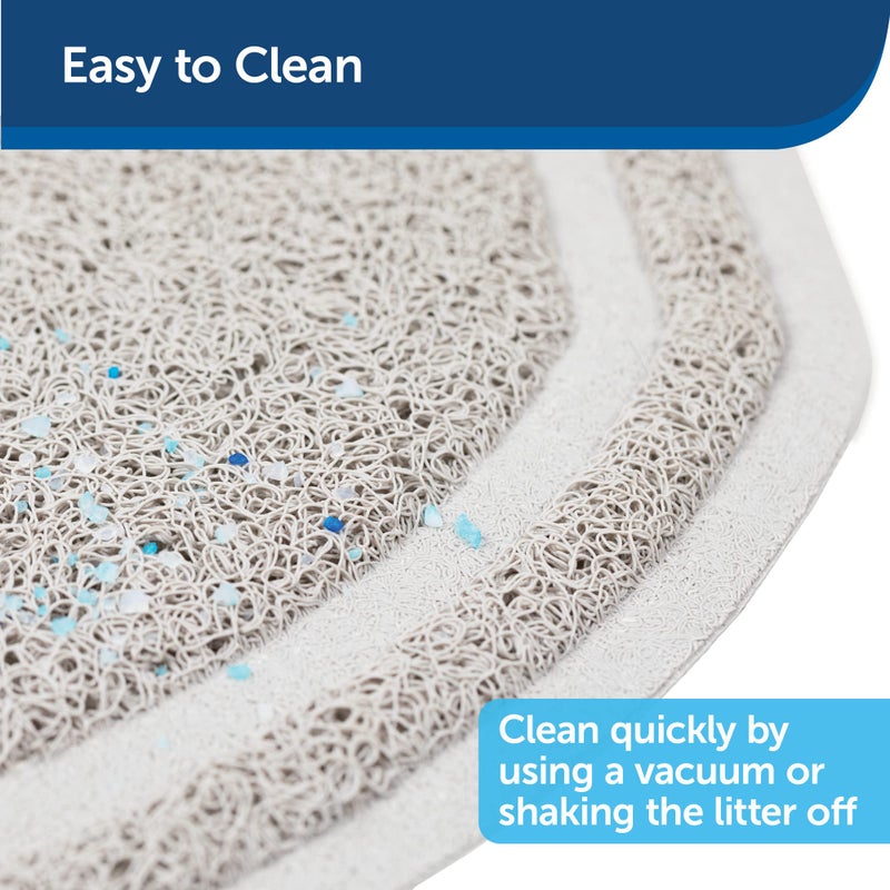 PetSafe Cat Litter Mat - Waterproof Litter Trapping Mat for Hygienic Clean Floors - Anti-Slip Double Layer Back - Cat-Friendly Texture for Sensitive Paws - Small - Image 4