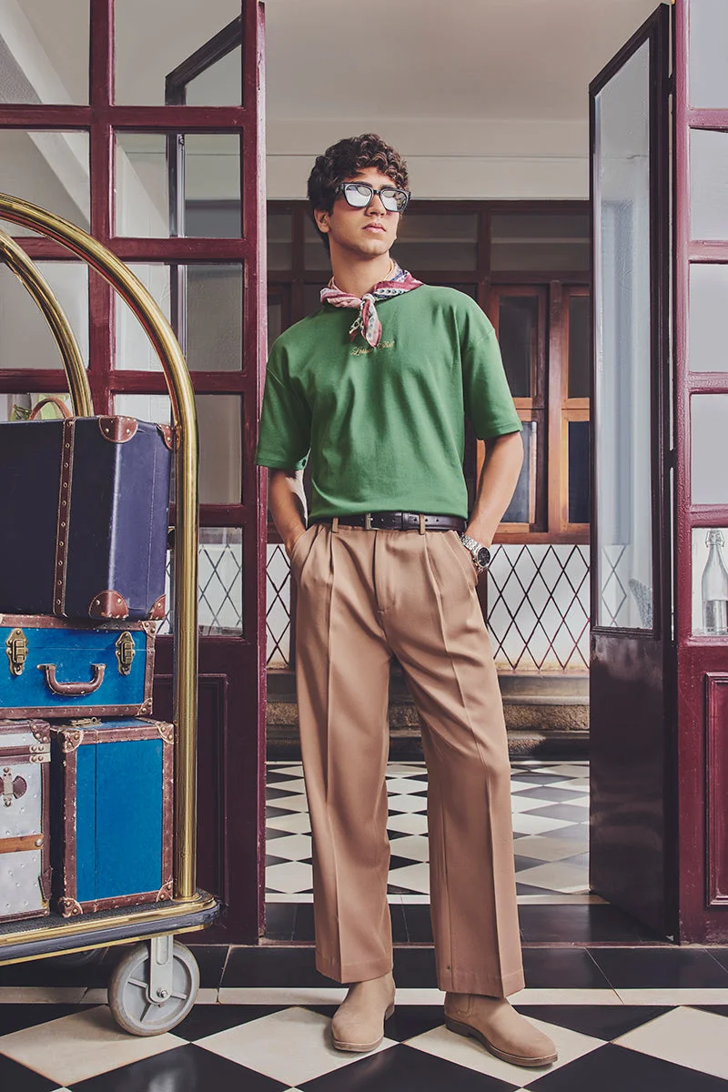 SNITCH Late Checkout Leisure Club Embroidered Oversized T-Shirt