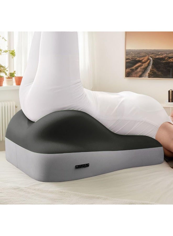 Back Pillow Wedge Bed Rest Pillow Leg Positioner Pillows for bed Sitting Up Adult Memory Foam Pillow Back Support Reading Pillow for Beds Sofas Sleeping Back and Leg Pain Relief Acid Reflux Anti Snoring - Image 3