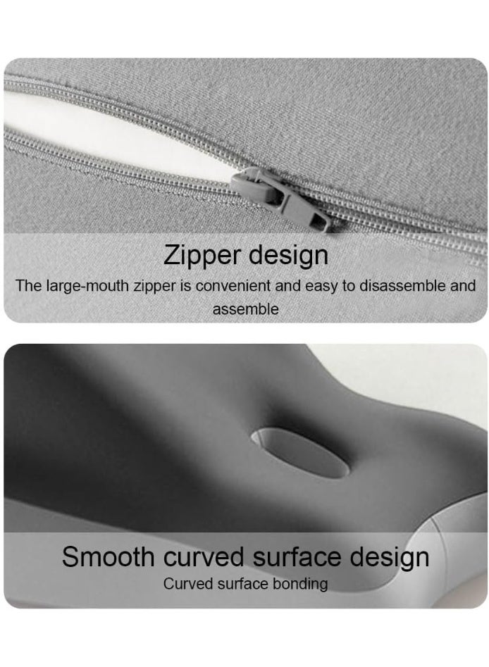 Back Pillow Wedge Bed Rest Pillow Leg Positioner Pillows for bed Sitting Up Adult Memory Foam Pillow Back Support Reading Pillow for Beds Sofas Sleeping Back and Leg Pain Relief Acid Reflux Anti Snoring - Image 4