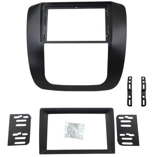 DKMUS Radio Stereo Bezel for GMC Yukon 2007-2012 Dash Installation Mount Trim Kit Fits 9" and 2 Din - Image 1