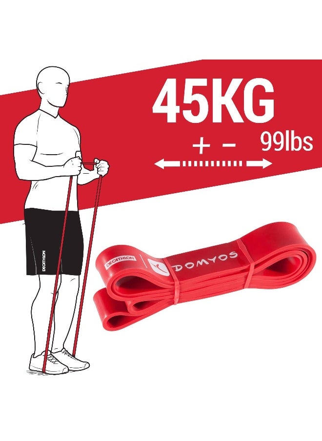 CORENGTH 45 kg Weight Training Resistance Band for Home Gym Workout - Red  - Image 2