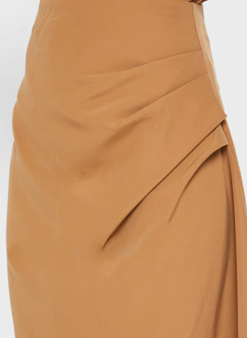 Wanni Fuga Ruched Midi Skirt