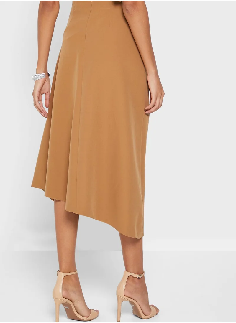 Wanni Fuga Ruched Midi Skirt