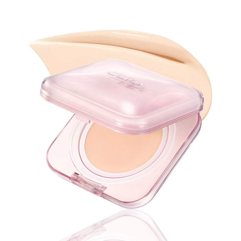 CLIO PROFESSIONAL CLIO Kill Cover Mesh Glow Essential Cushion Foundation, Buildable Ultra-Fit Coverage with Glow Finish, Long-Lasting Hydration, Natural Cover for Radiant Skin, Korean Foundation (19N PORCELAIN) - Image 1