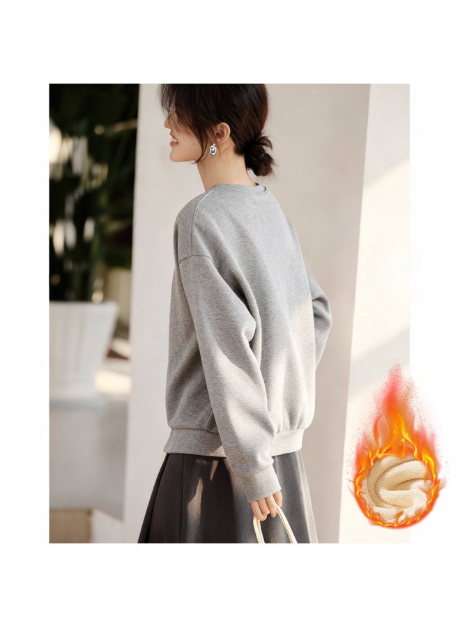 Flying in the snow Get Rich Print] 2026 Zodiac Year Sweatshirt Women's Winter New Year Top Ladies Year Of The Horse Clothing - Image 3