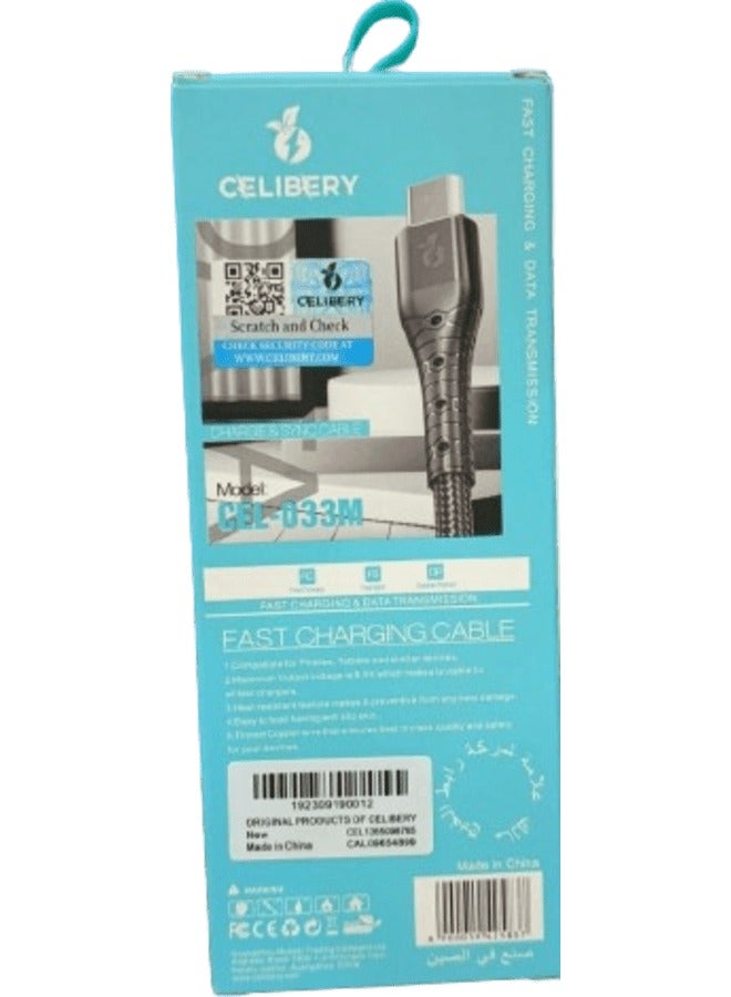 CELIBERY Micro USB Cable  Nylon Braided Wire Fast Quick Charger Cord USB to Micro USB 2.0 Android Charging Cord Compatible with Note, Nexus, Nokia, PS4 Black - Image 2