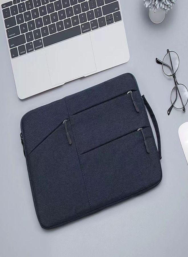 Multi-zip computer bag inner bag apple Huawei Xiaomi Lenovo tablet protective sleeve portable inner bag computer bag black 13.3 inches - Image 2