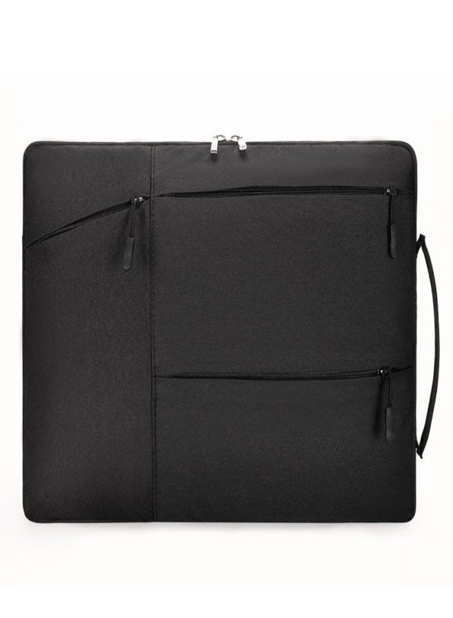 Multi-zip computer bag inner bag apple Huawei Xiaomi Lenovo tablet protective sleeve portable inner bag computer bag black 13.3 inches - Image 5