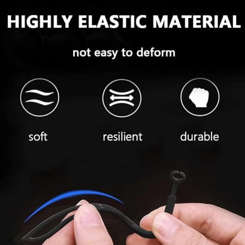 OJOS Ear Hooks Compatible with AirPods 4 2024 and AirPods Pro 2, AirPods 3, AirPods 2 [Multi-Dimensional Adjustable] Accessories for Apple AirPods 4 3 2 1 Gen (Black) - Image 4