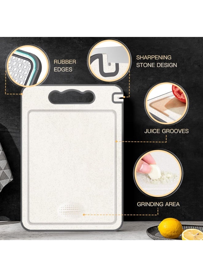 Double Sided Stainless Steel Cutting Board, Scratch Resistant Mesh Chopping Board with Juice Groove, Non Slip Silicone Edge, Dishwasher Safe Kitchen Cutting Board - Image 2