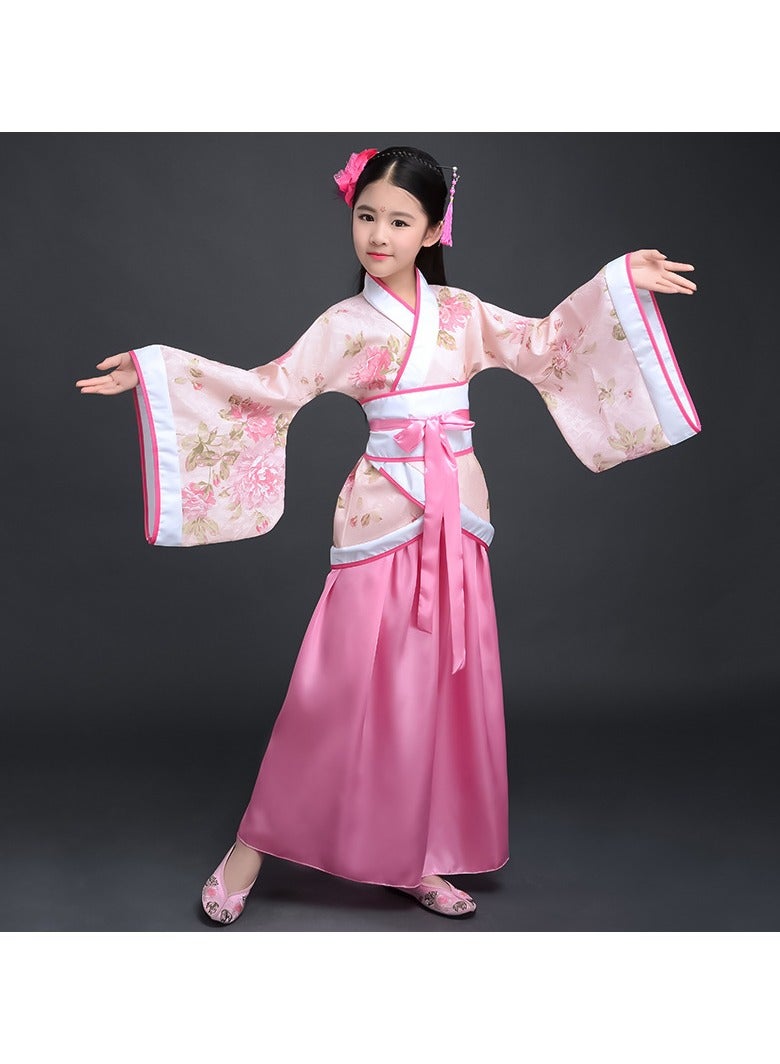 general Traditional Girl's Ancient Hanfu Costume - Elegant Princess Performance Dress for Stage, Cosplay & Cultural Events - Image 1