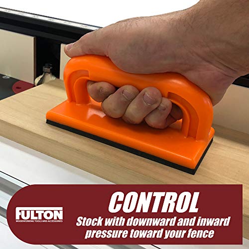 Fulton Woodworking Tools Fulton Safety Table Saw Push Blocks for Woodworking 2PK - Non-Slip Pad, Ergonomic Handle, Keep Your Hands Safe On Router Tables, Jointers, Shapers and Band Saws - Image 2