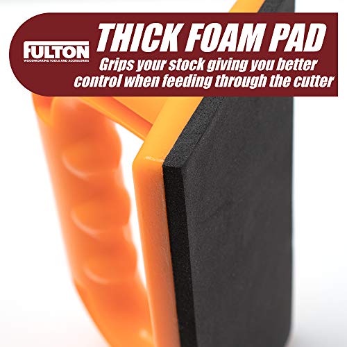 Fulton Woodworking Tools Fulton Safety Table Saw Push Blocks for Woodworking 2PK - Non-Slip Pad, Ergonomic Handle, Keep Your Hands Safe On Router Tables, Jointers, Shapers and Band Saws - Image 5