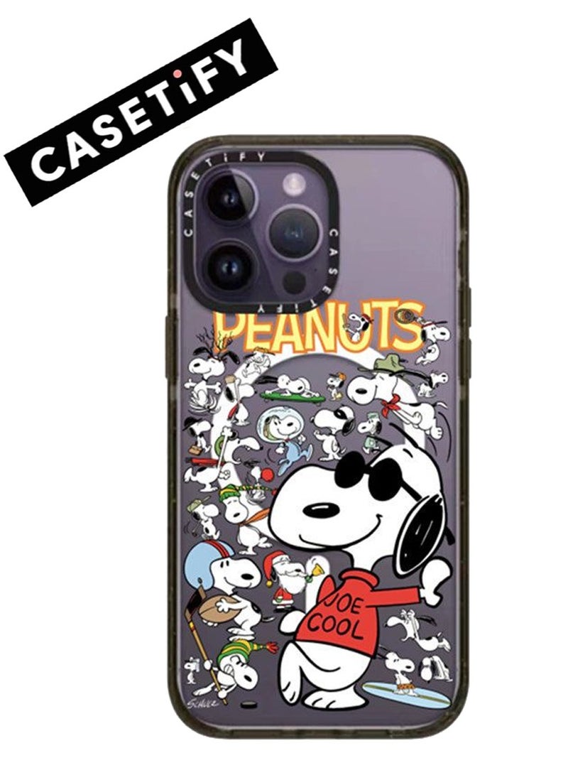 Casetify For iPhone 13 Pro Max Case Snoopy Case Magnetic Magsafe MagFit Anti-Yellowing Technology Cover - Image 1