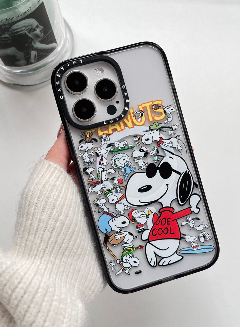 Casetify For iPhone 13 Pro Max Case Snoopy Case Magnetic Magsafe MagFit Anti-Yellowing Technology Cover - Image 2