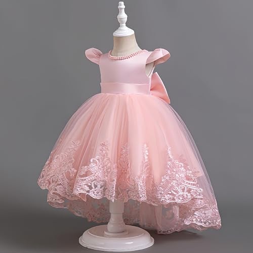 Kidinix Baby Flower Girl Dress Pageant Party Wedding Pearl Lace Tutu Gown Toddler Formal Dresses - Image 2