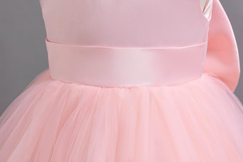 Kidinix Baby Flower Girl Dress Pageant Party Wedding Pearl Lace Tutu Gown Toddler Formal Dresses - Image 5
