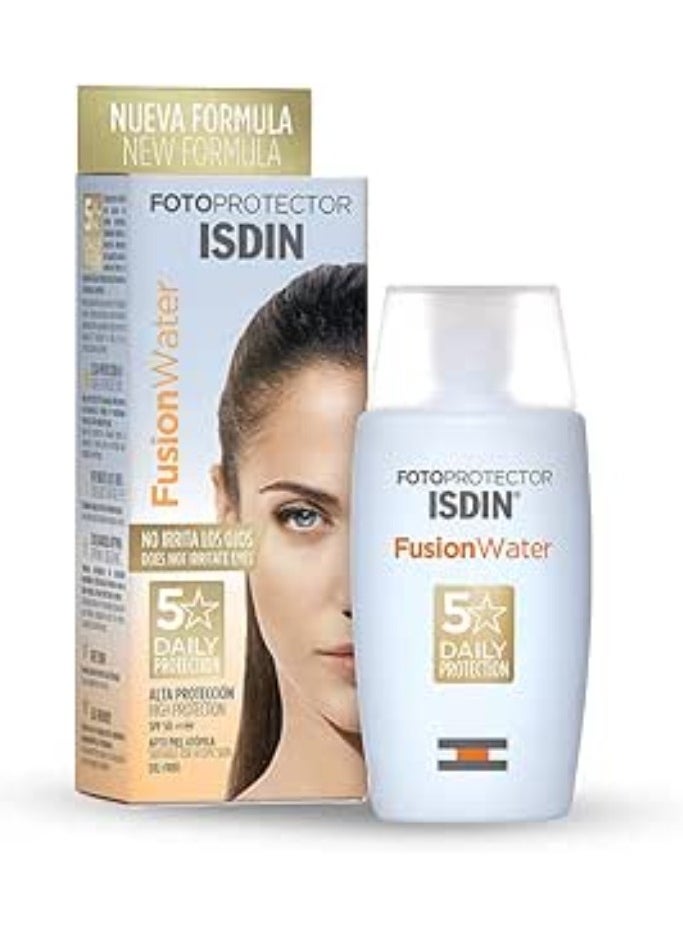 ISDIN Fotoprotector Fusion Water Oil Control Fps 50+ Facial Sunscreen. 50Ml  - Image 1