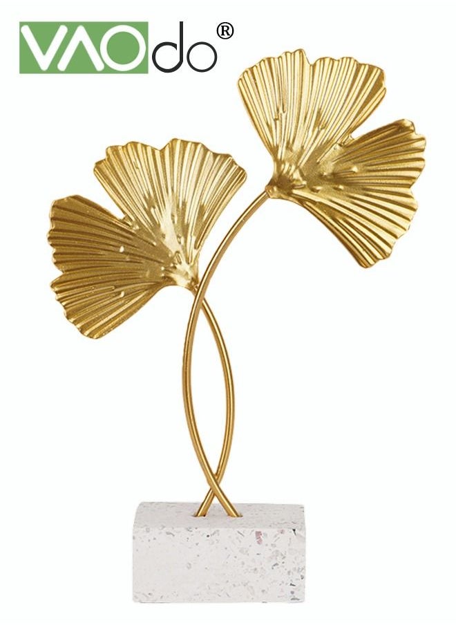 VAOdo - Ginkgo Leaf Ornament Light Luxury Creative Desktop Ornament Metal Craftsmanship Suitable For Office Bedroom Living Room - Image 1