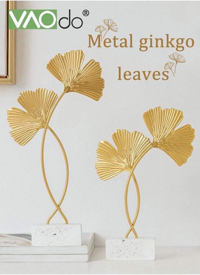 VAOdo - Ginkgo Leaf Ornament Light Luxury Creative Desktop Ornament Metal Craftsmanship Suitable For Office Bedroom Living Room - Image 1