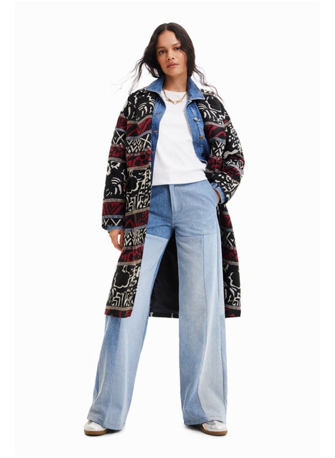 DESIGUAL - Ethnic long coat - Image 1