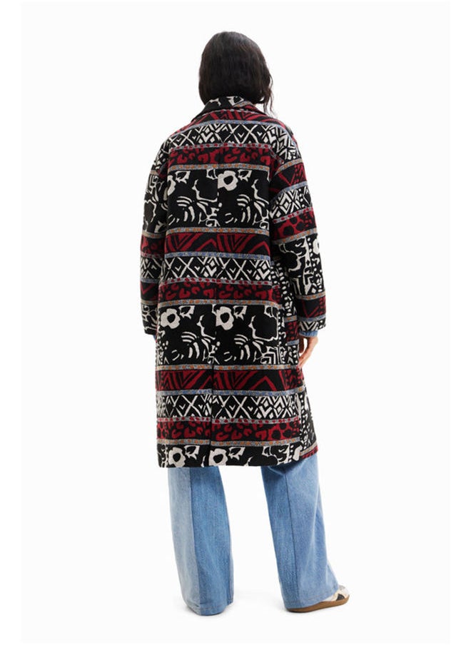DESIGUAL - Ethnic long coat - Image 1