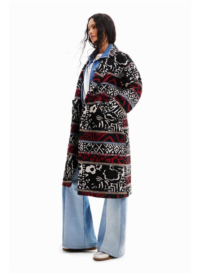 DESIGUAL - Ethnic long coat - Image 1