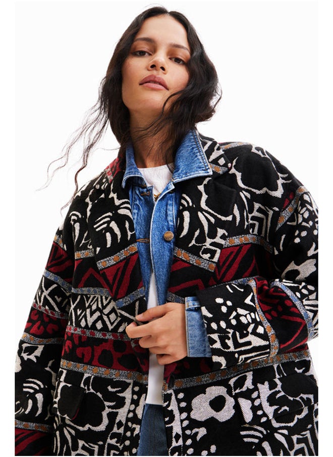 DESIGUAL - Ethnic long coat - Image 1