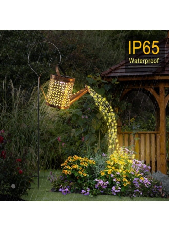GGEROU Solar Watering Can Lights, Waterfall Lights Waterproof Solar Garden Light Diya Diwali Light,Auto Light Up At Dark ,LED Garden Shower Lights  - Image 5