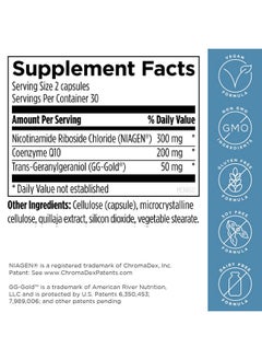 Designs For Health Mito-Nr - Nicotinamide Riboside (Nad Supplement) With Coq10 + Trans Geranylgeraniol - Nr + Gg Supplement For Mitochondrial Cell Health Support (60 Capsules) - pzsku/Z6ABB9B7EEF3D54328813Z/45/_/1728311179/db5eb6dc-6450-41a9-8fca-2d16f62fb8a1