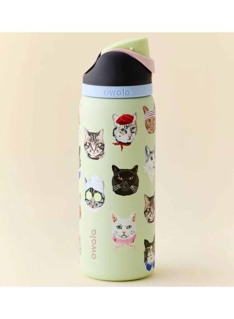 Owala FreeSip Insulated Stainless Steel Water Bottle with Straw, BPA-Free Sports Water Bottle, Great for Travel, Work, School, 32oz - Image 2
