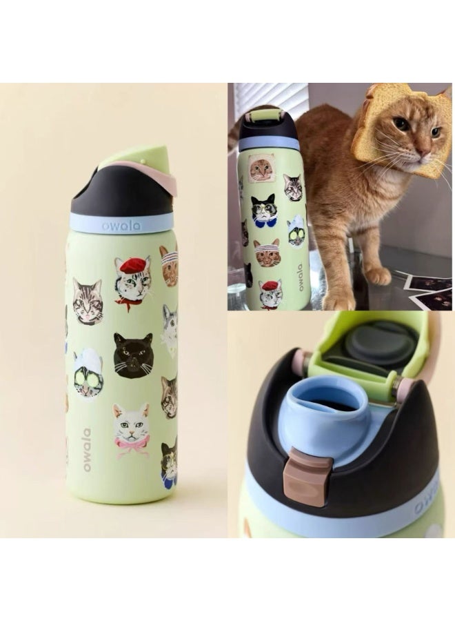 Owala FreeSip Insulated Stainless Steel Water Bottle with Straw, BPA-Free Sports Water Bottle, Great for Travel, Work, School, 32oz - Image 3
