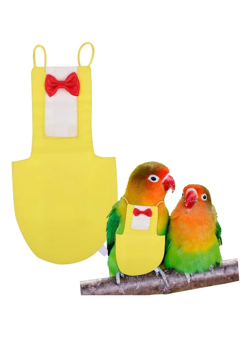 Parrot Diaper- 1 Pack Washable Parrot Flight Suit, Breathable Bird Clothes for Parrot Macaw, African Grey Budgie Parakeet, Cockatoos (L)