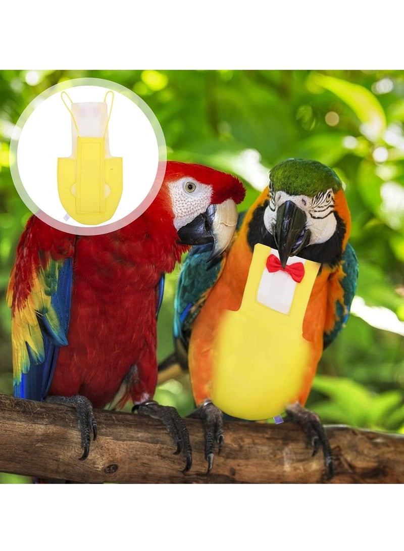 Parrot Diaper- 1 Pack Washable Parrot Flight Suit, Breathable Bird Clothes for Parrot Macaw, African Grey Budgie Parakeet, Cockatoos (L)
