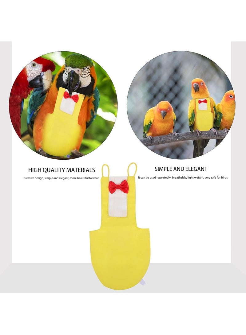 Parrot Diaper- 1 Pack Washable Parrot Flight Suit, Breathable Bird Clothes for Parrot Macaw, African Grey Budgie Parakeet, Cockatoos (L)