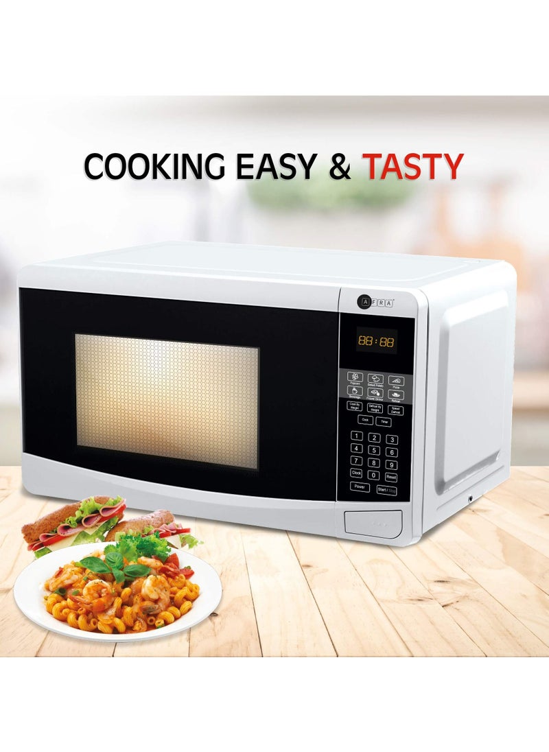 AFRA - AFRA Microwave Oven, 20L, With Digital Control, 700W - Multiple Power Levels, Compact Design With Oven Grill And Quick Defrost Feature, ESMA, ROHS, CB Certified, AF-2070MWWT, With 2 Years Warranty - Image 1