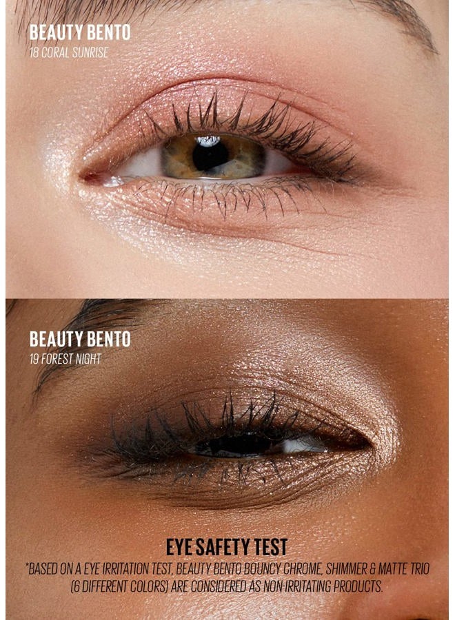 KAJA Beauty Bento Collection | Mosaic chrome + Shimmer + Matte | 18 Coral Sunrise - Coral Peach | 2019 Best of Beauty Award in Glitter-Pressed Category - Image 2