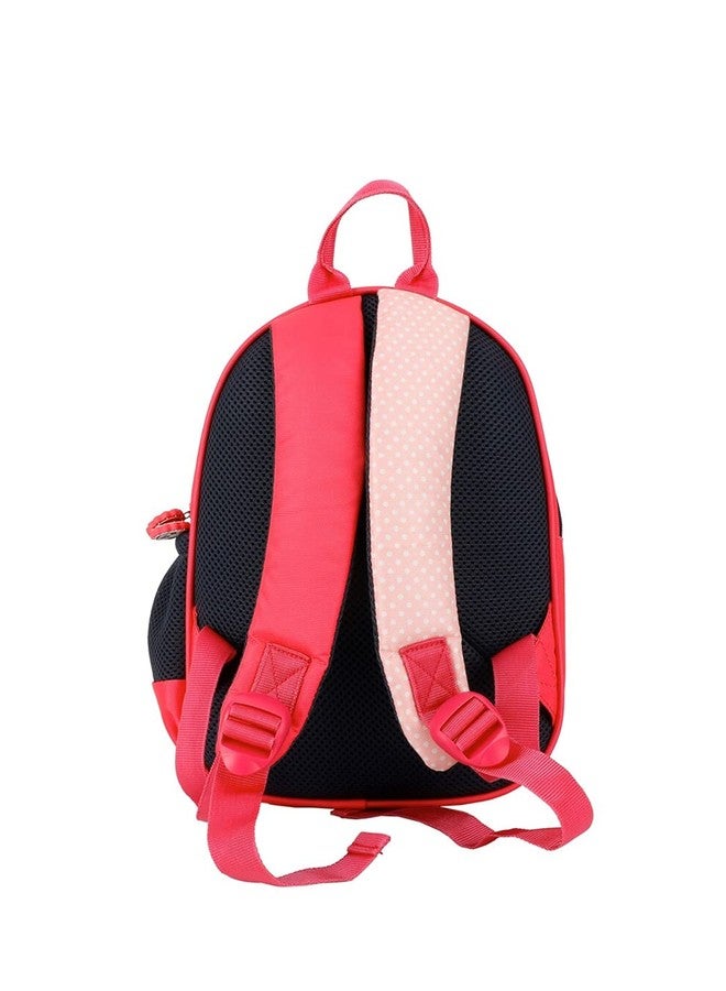 QIPS 10 Inch Toddler Backpack for Boys & Girls - Lightweight Preschool Bag for Nursery, Playgroup & Montessori - Cartoon Print, Soft Polyester, Adjustable Straps (Pink) - Image 4